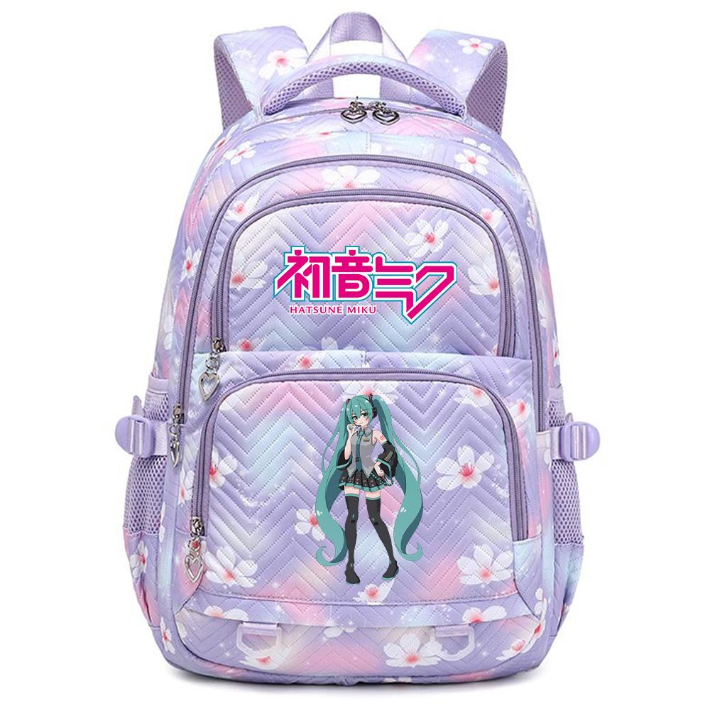 Anime Hatsune Miku Printed School Backpack Student Teenager Bookbag for Boy Girl Women Large Capacity Waterproof Backpack Travel Mochila Escolar