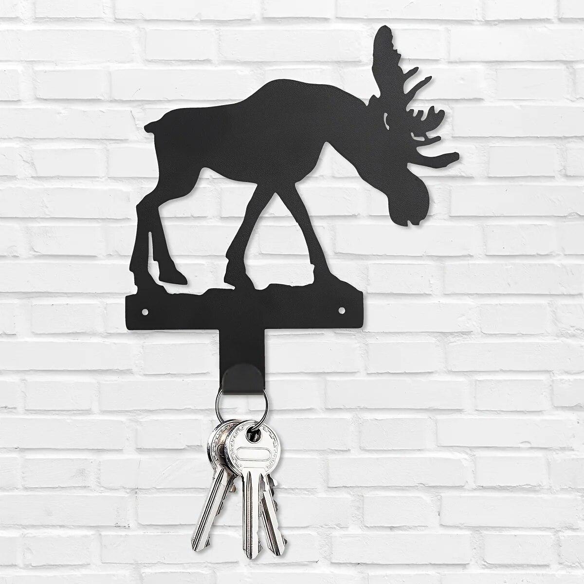 

CIFBUY Металлические крючки для ключей Moose, настенные крючки, универсальные крючки для ключей в сумке для домашней одежды, эстетичный декор комнаты, настенный подвес