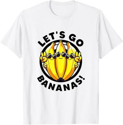 Lets Go Bananas Niedlicher Gelber Bananenliebhaber Frucht Lustiges Bananen T-Shirt