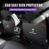 Car Seat Back Protection Anti-Kick Pad Rear Seat Storage Bag Key Chain For Renault Megane 2 3 4 Twingo Clio Talisman Captur t333