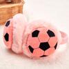 Kids Cute Football Earmuffs Winter Outdoor Travel Cold-proof Ear Cap Warmer Thickened Warm Ear Muffs for Baby Boy Girl
