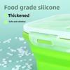 Silicone Lunch Box, Foldable Microwave Silicone Lunch Box, Refrigerator Storage Box, Food Preservation Box, Outdoor Foldable Lunch Box
