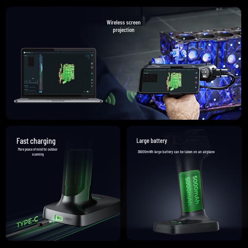 CREALITY Raptor Portable Wireless 3D Scanner CN plug (adapter included)