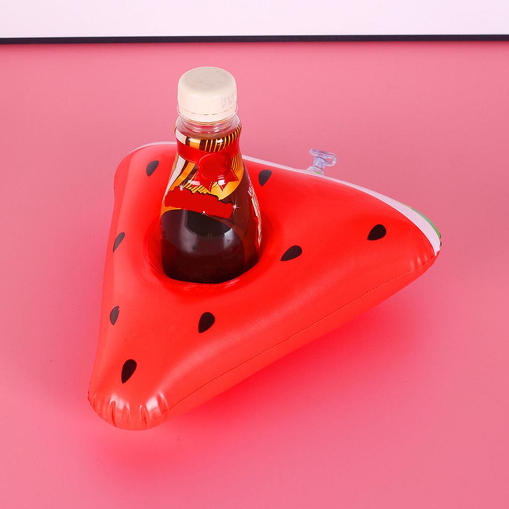 Nadmuchiwany uchwyt na napoje do basenu Kształt arbuza i pizzy Pływaki Zabawki wodne dla dzieci