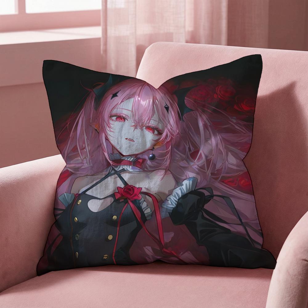 

Seraph of the End Cushion Cover Multi-Scene Pillow Cover for Home & Car - Reversible, Soft & Durable for Daily Use 30cmx30cm