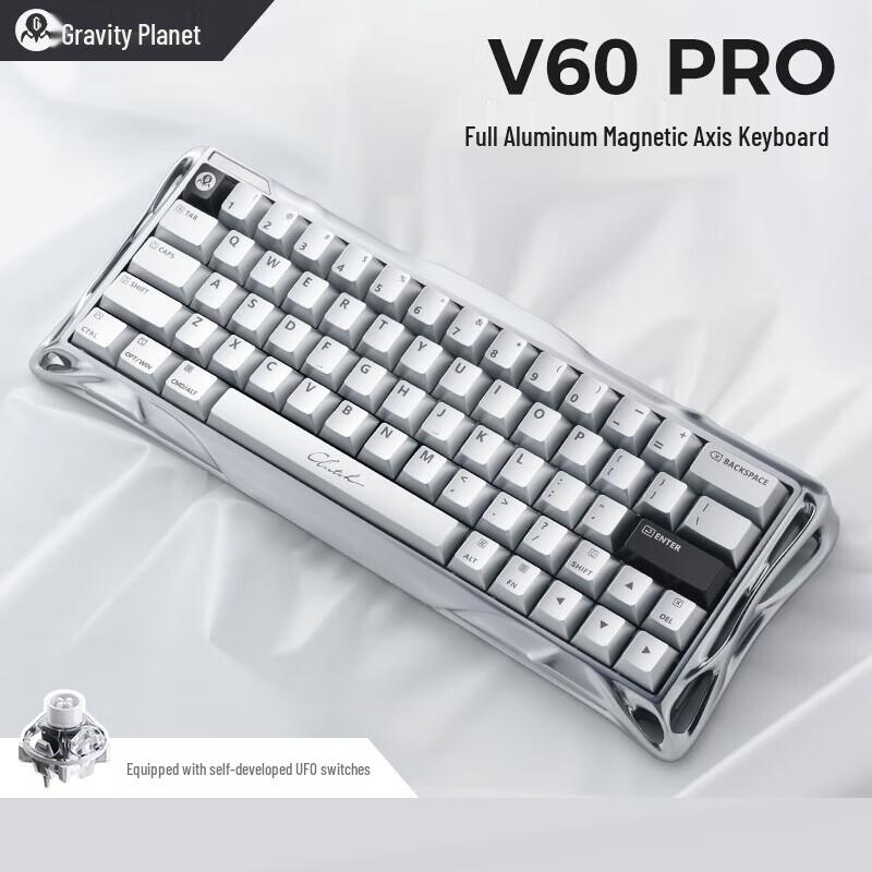 

Ігрова механічна клавіатура GravaStar V60Pro з магнітними перемикачами