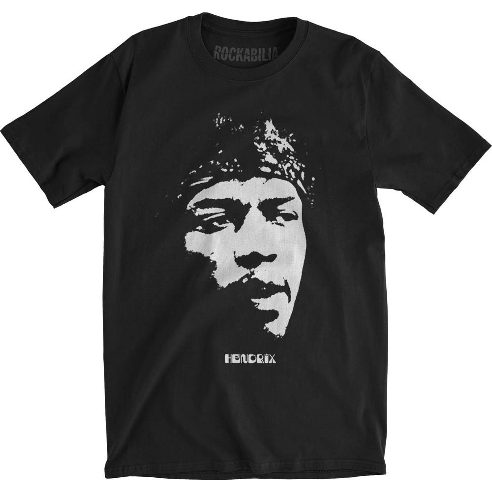 

Men s Jimi Hendrix Bandana Slim Fit T-shirt Black 4XL