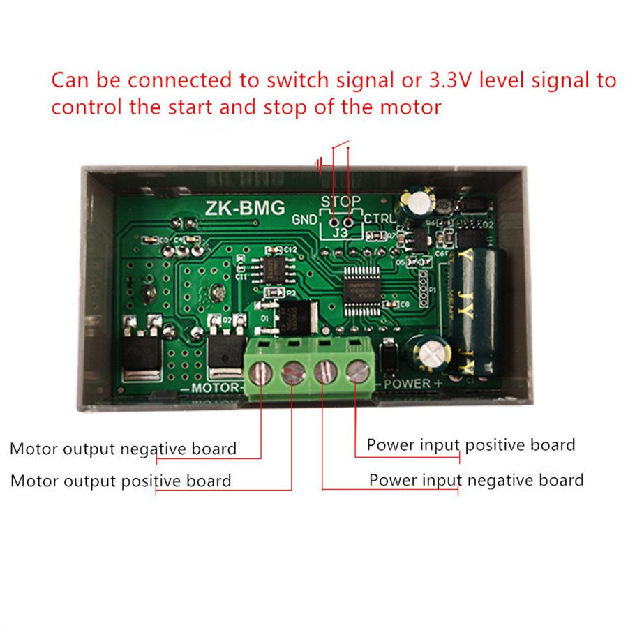 Regolatore di Velocità Motore PWM a Display LED Digitale 20A Controller di Potenza DC12V 24V 60V 500W