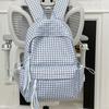 Schoolbag new plaid trend schoolbag female students Japanese versatile students large capacity design sense niche backpack backpack