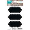 HERMA Self-adhesive Labels Black 15414 - Permanent Adhesive, Pack of 4