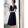 Elegant V-Neck A-Line Summer Dress