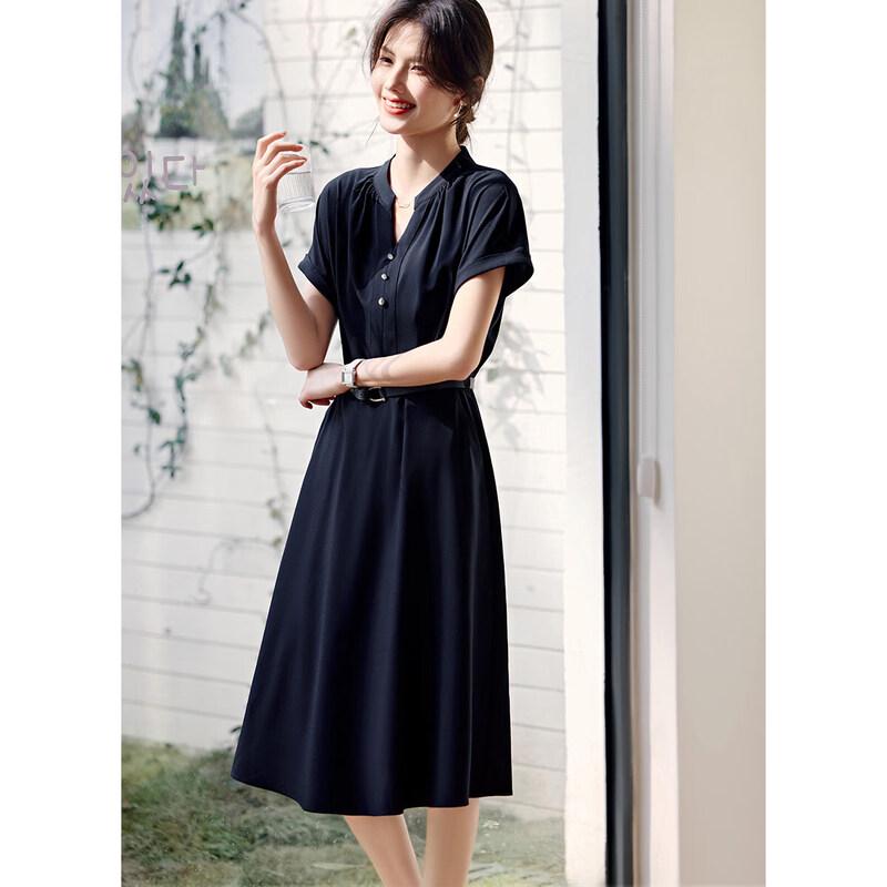 Elegant V-Neck A-Line Summer Dress