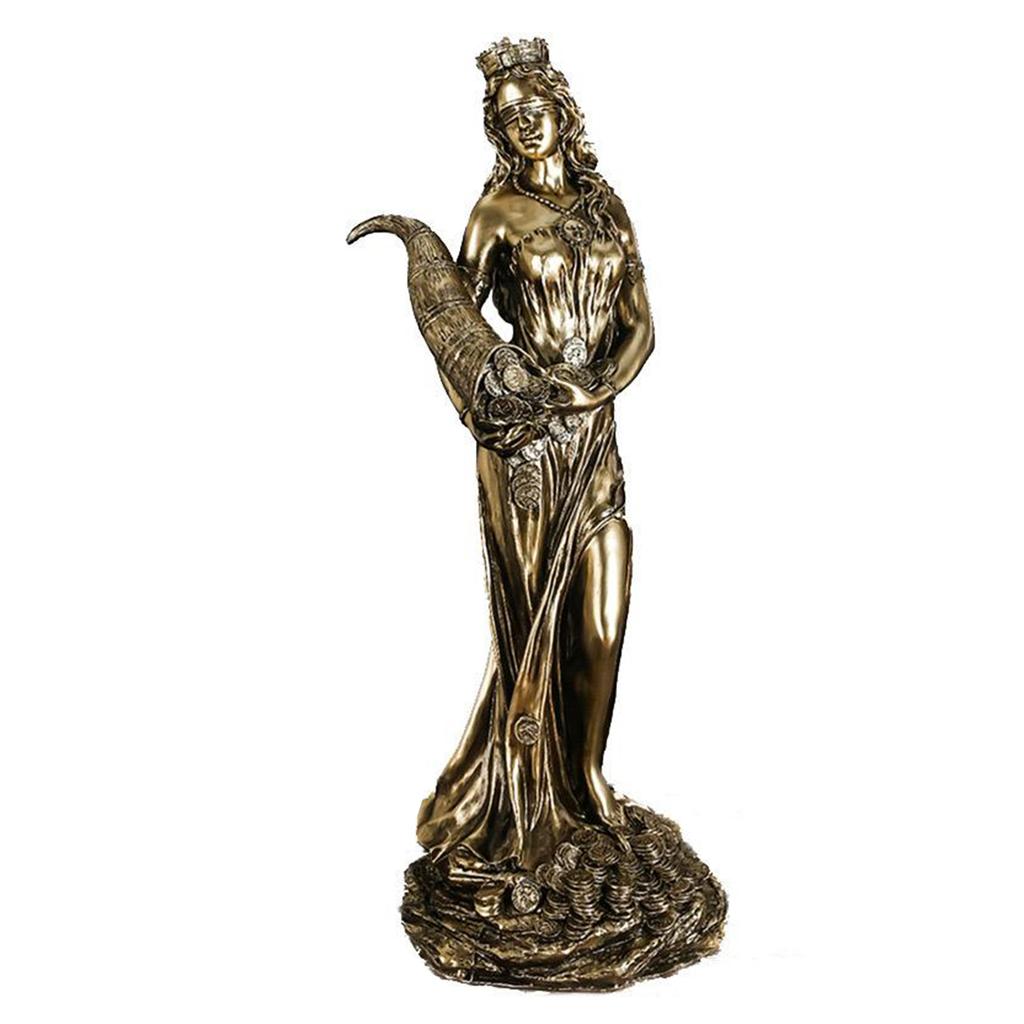 Tyche Sculpture Ancient Greek Mythology Collectible Bronzes Finish Greek Goddess Statue Sculpture Figurine For Living Room