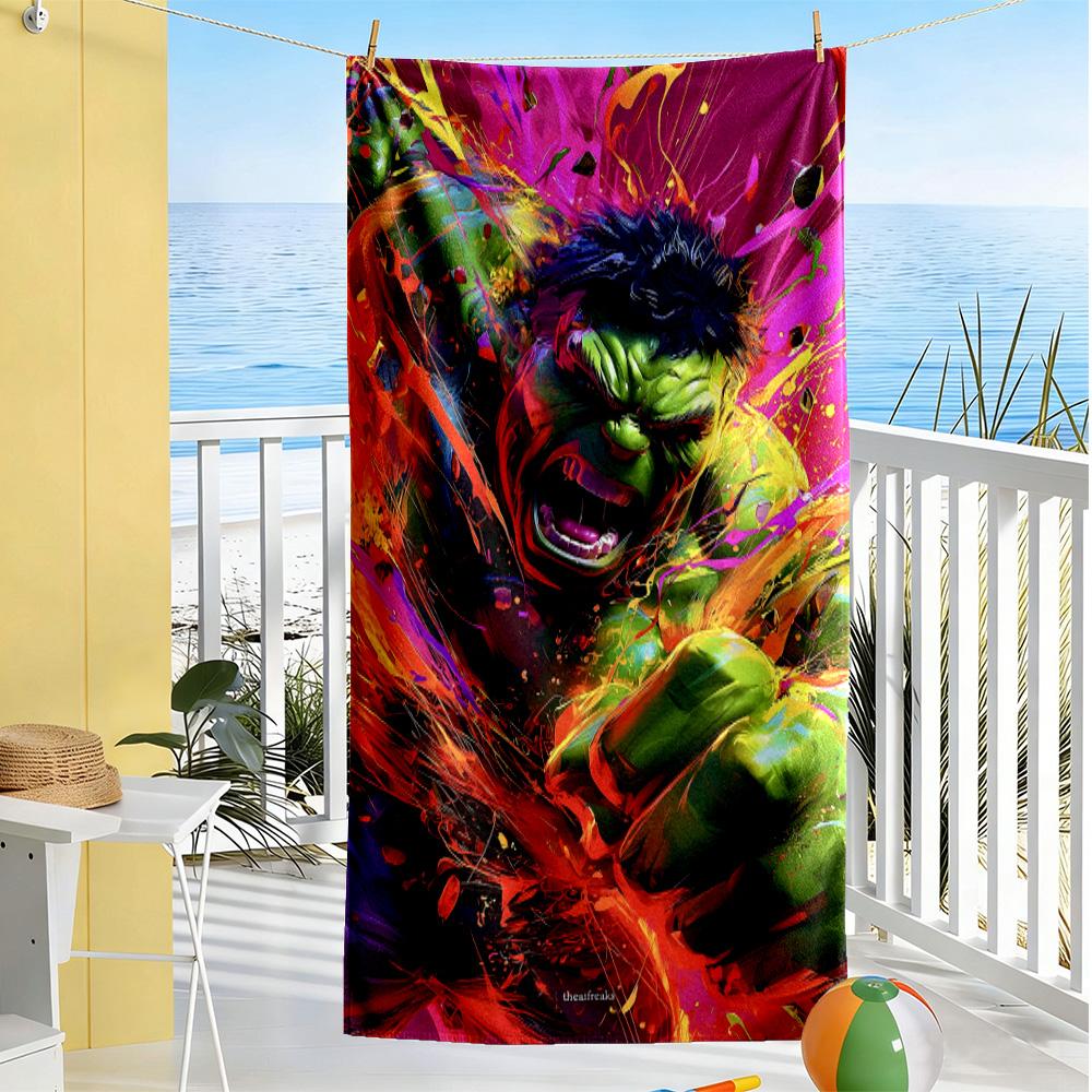 Hulk Beach towel for beach travel lightweight Oversized, foldable, portable, travel beach towel Vibrant Pattern Perfect Birthday Christmas Gift Idea