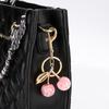 Fashionable Cherry Shaped Keychain Adorable Cherry Fashion Key Chain Stylish Keyrings Jewelry for Car Keys or Bags