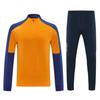 Light Plate Half Zipper Casual Sportswear Basic Trousers Football Training Suit Set