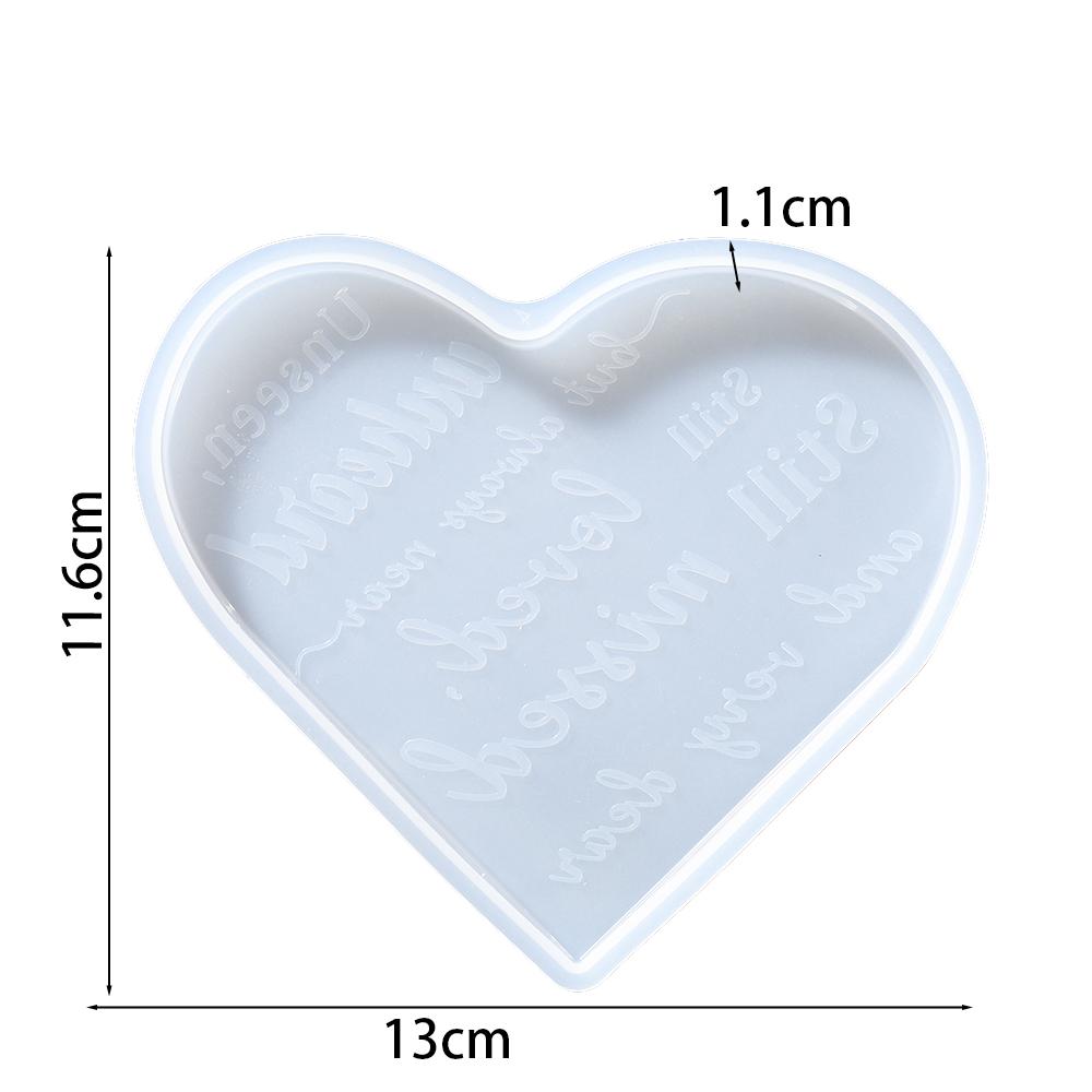 DIY Love Heart Hanging Photo Frame Silicone Moulds Resin Ornament Casting Molds Handmade Desktop Decoration Crafts Making Tools