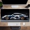 Großes Weißes Sportwagen-Design Mauspadd Gaming Anti-Rutsch Gummiunterseite Erweiterte Schreibtischmatte für Gamer Bürogebrauch Computerzubehör