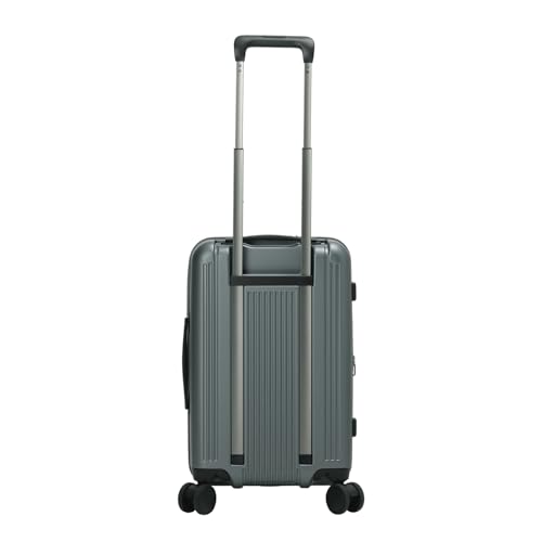 Bermas Inter City BS Suitcase (Amazon.co.jp Exclusive), Front-Opening, Expandable, 37-43L Capacity, 3.4kg, Iceland Green