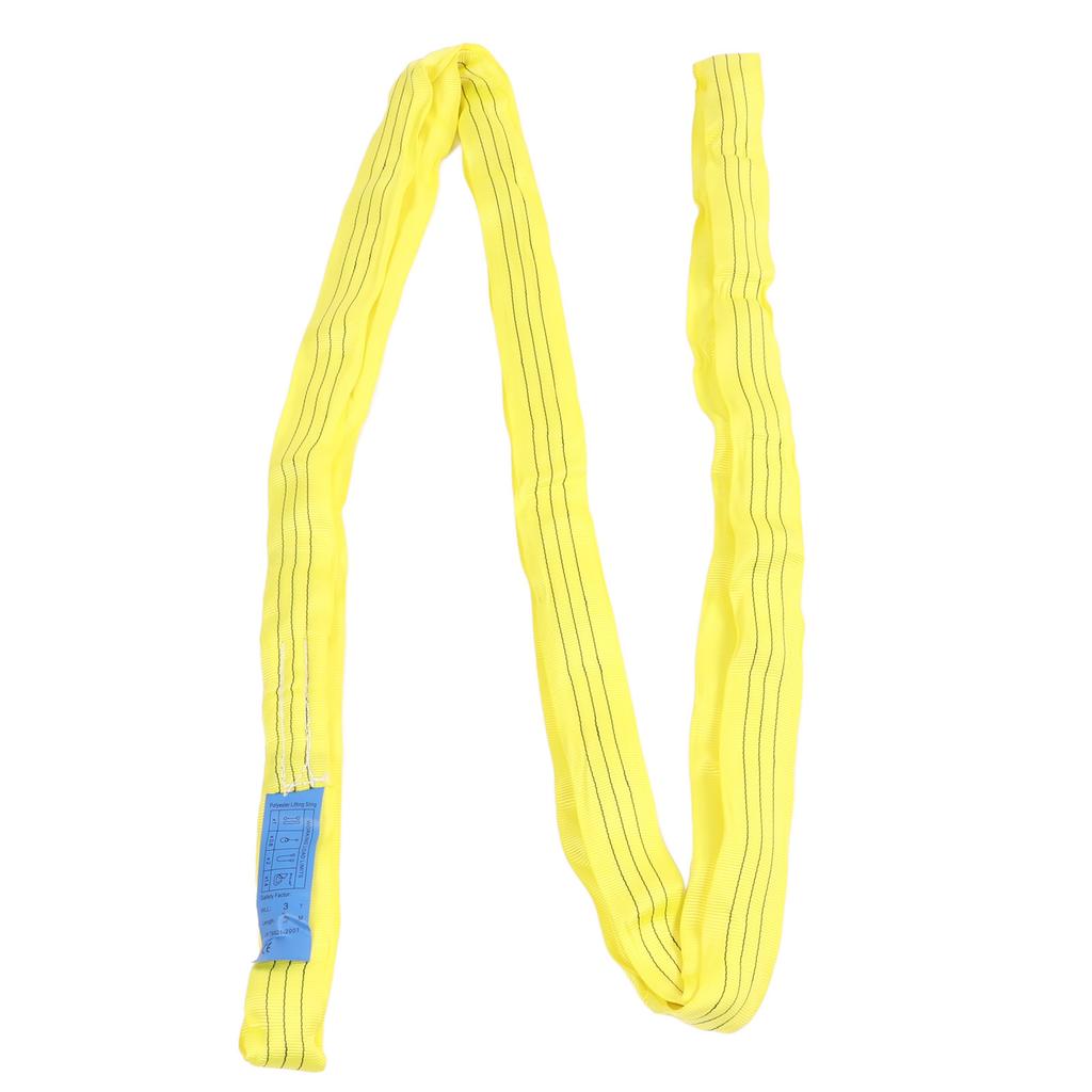 3T 3Meter Crane Lifting Rope Strong Double Eye Buckle Polyester Flexible Rigging Lifting Strap for