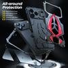 Military Grade Heavy Armor Metal Phone Case for For Iphone 17 16 15 14 13 Pro 16E 17E Max  Luxury Shockproof Back Cover Bumper