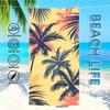 Handtuch Textil Bademantel Strand Illustration Schnelltrocknend Leicht Tragbar Camping Palmenmuster Schwimmbecken Baum Reisen