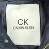 Calvin Klein Stripe Stand Collar Coat 34 Navy With Liner Men's Used