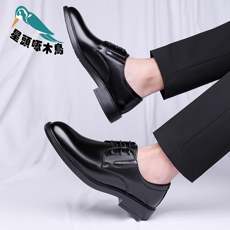 Wenzhou leather shoes men's British style dress business men's shoes black commuter suit shoes