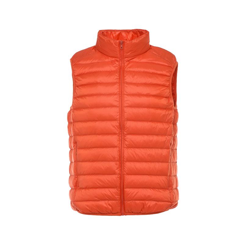 Men's High-End Lightweight Down Vest - Stand Collar, Short Style, Warm Inner Layer for Autumn and Winter