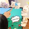 PP Cotton Rabbit Plush Stuffed Toys Hug Shape Plush Doll Computer Clip  Home Decor