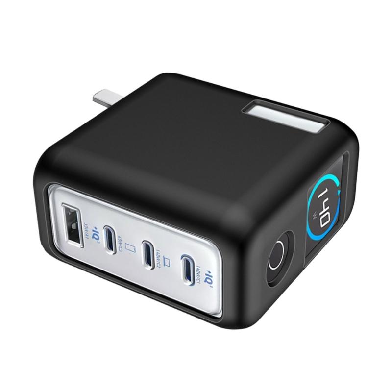 

Ударостійкий чохол для адаптера живлення Zolo140W, захисна оболонка, висока термостійкість, захисні елементи, нековзкий та легкий у чищенні чорний