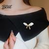 Oxidation Resistant Brooch Women Imitation Pearls Bow Shape Anti-Wear Lapel