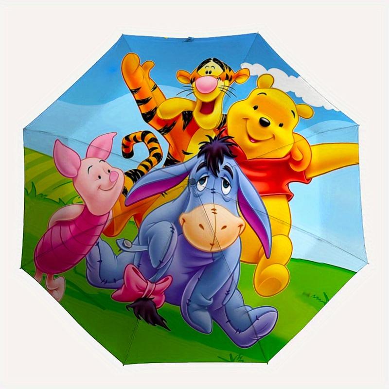 1pc Winnie and Friends Pattern Umbrella, Fashionable, Personalized, High-Value Folding Umbrella, a Must-Have for Summer, 8-Rib Durable Iron