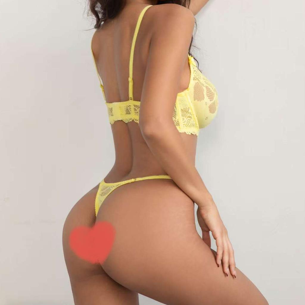 French sexy underwear ultra-thin perspective embroidered lace bra large chest small large size erotic underwear set