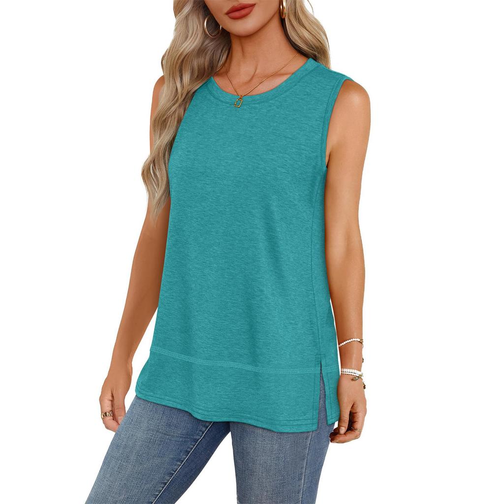 Women's Girl Tank Top Color Casual Top Tank Tops For Women Loose Fit Sleeveless Tops Flowy
