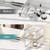 Transparent Acrylic Makeup Organizer Stackable Stationery Desk Drawer Storage Box for Washbasin Bathroom Storage Holder