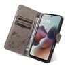 For Motorola Moto G56 5G Leather Wallet Case Cat Bee Pattern Phone Cover Stand