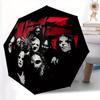 1pc Slipknot Design Automatic Open/Close Umbrella - Compact Travel Umbrella, Perfect Gift for Friends -Intricate Design Umbrella Yy250811103