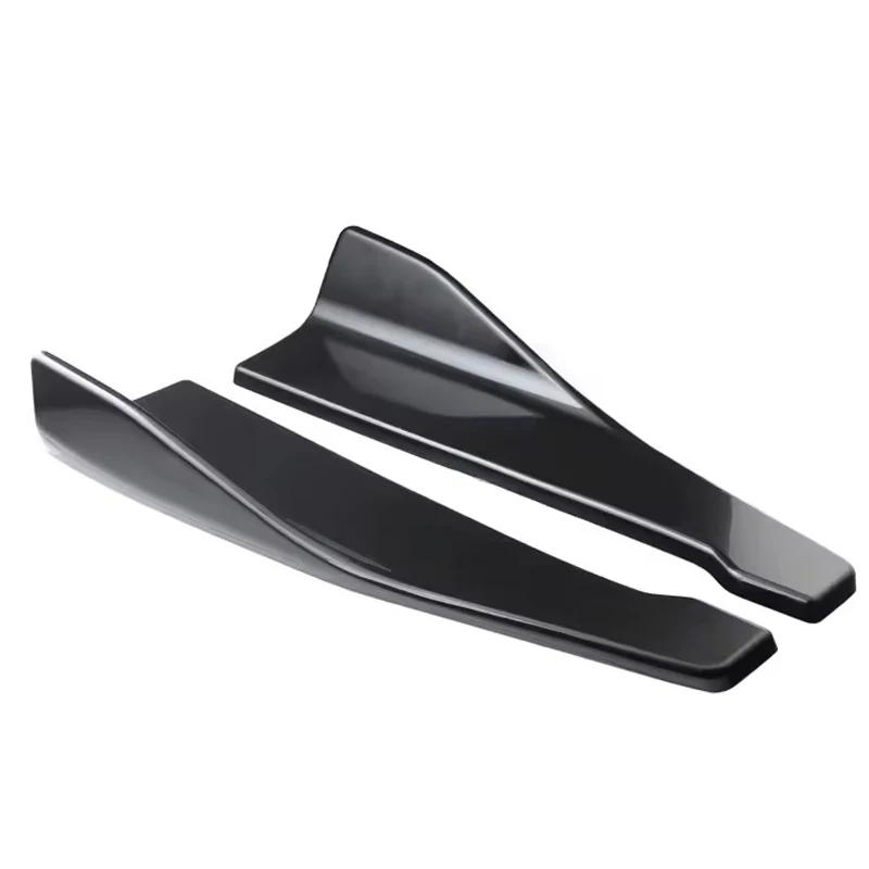 

Модификация автомобильных деталей Универсальная защитная пластина для заднего угла 48 см Глянцевая черная задняя часть автомобиля Black