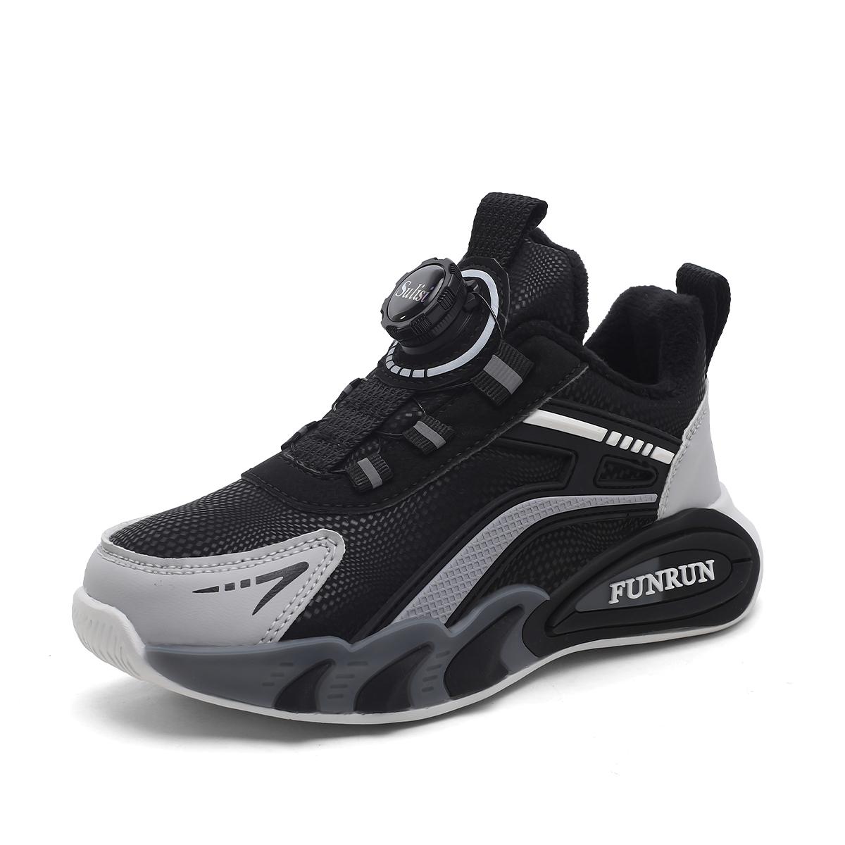 

Повседневные спортивные хлопковые кроссовки для мальчиков на зиму, сохраняющие тепло, обувь для ходьбы и бега для студентов, теннисные кроссовки на платформе 27