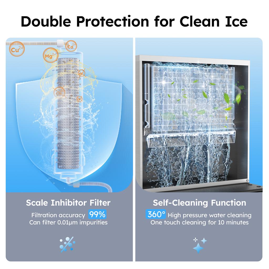 Commercial Ice Maker Machine 450 LBS in 24 H, Modular Ice Machine with 350 LBS Storage, Air Cooled Industrial Ice Cube Machine