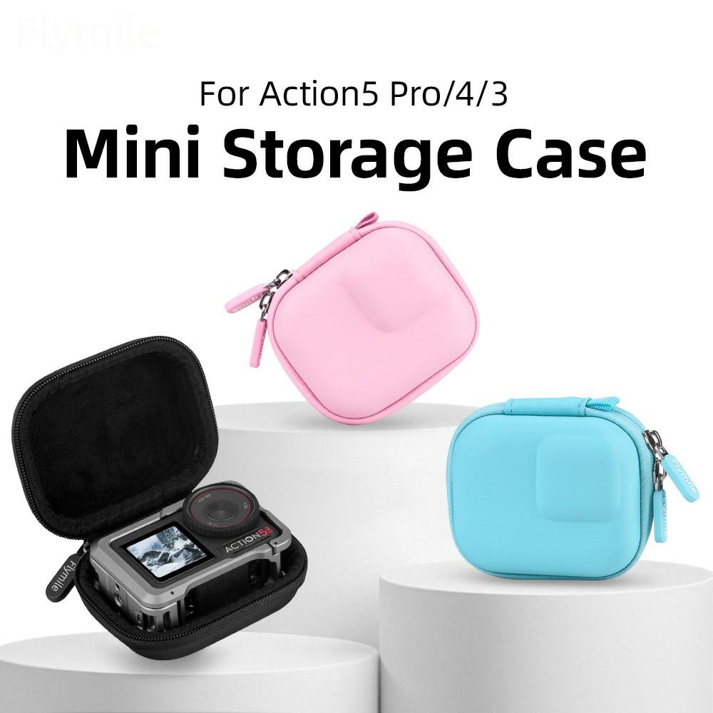 FLYMILE Mini Storage Bag for DJI Osmo Action 3/4/5 Pro/Ace Pro 1/2/Gopro Shockproof Carring Case