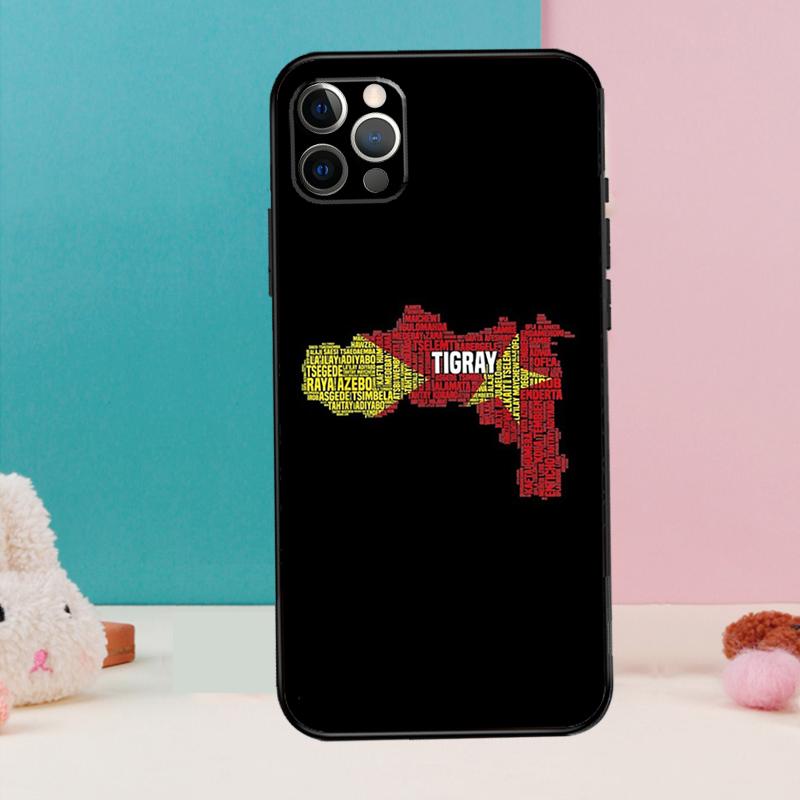 Tigray Flag Phone Case For iPhone 17 Air 16 15 14 13 12 11 Pro Max 12 13 mini 15 16 Plus 16e Cover Coque