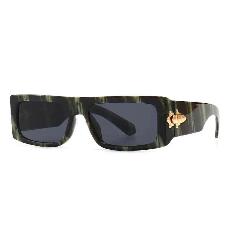 

Fashion Vintage Square Sunglasses Women Men Luxury Brand Designer Small Frame Flat Top Gradient Cool Sun Glasses UV400 Shades