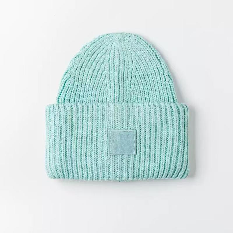 Classic Smiley Face Wool Knit Hat - Thickened, Unisex, European & American Style