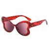 New Vintage Butterfly Sunglasses Women Men Brand Round Sun Glasses Big Eyewear  for Male Female Special Shaped