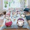 Cute Polar Animal Colorful Duvet Cover Set, Cartoon Penguin Bedding Set For Kids Boys Girls Funny Animal Quilt Cover Room Decor