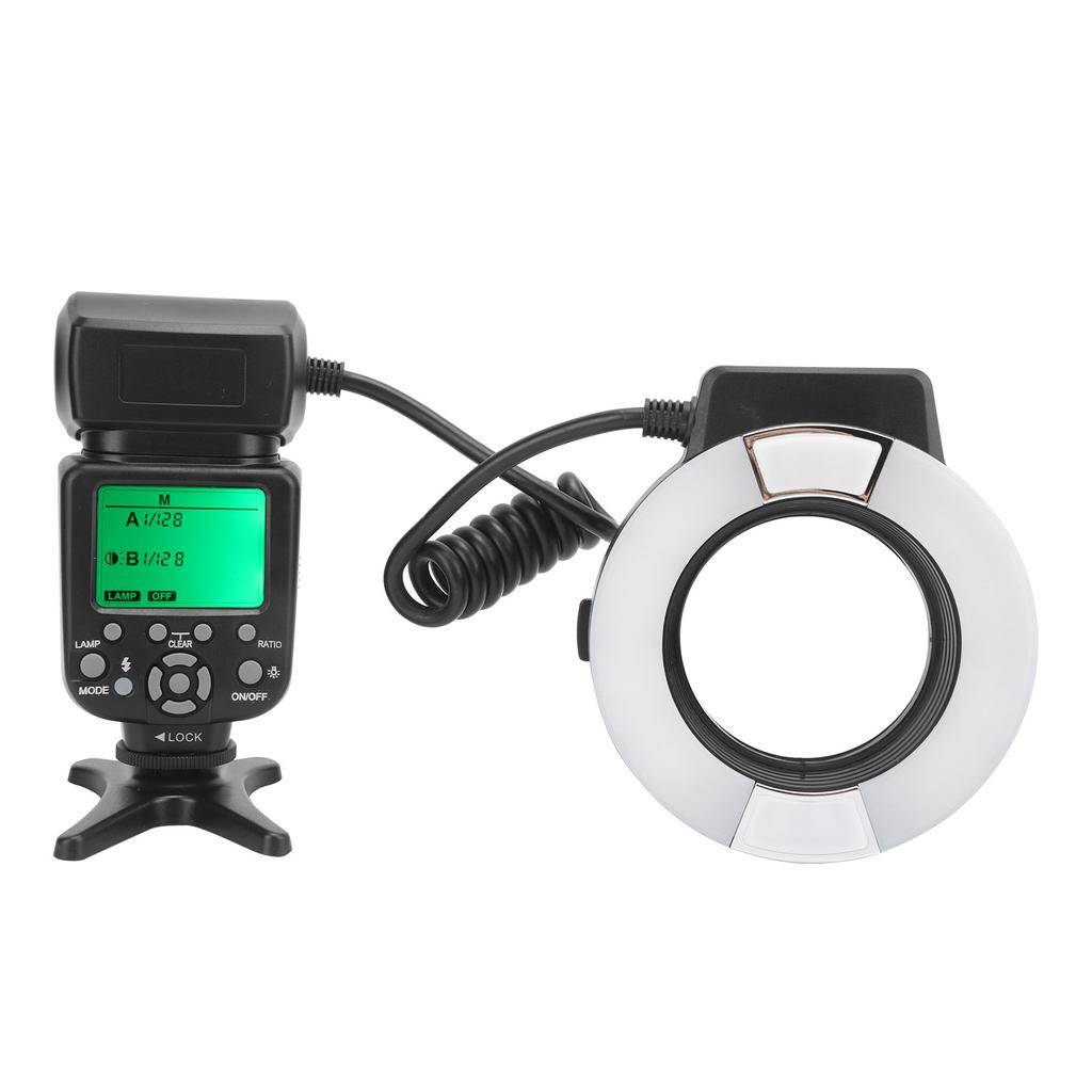 TTL Ring Shape Macro Flash Camera Flashlight Auto Focus with Adapter Ring Fit for Nikon