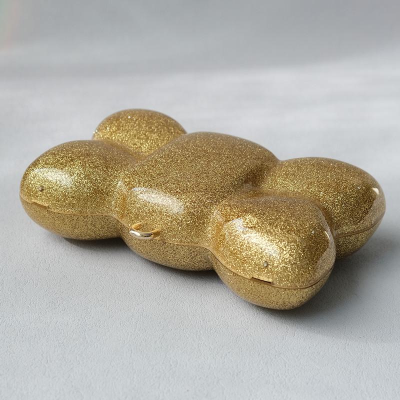 New Trendy Bags Fashion Women Handbags Gold Elegant Acrylic Luxury Party Prom Evening Bag Woman Wedding Cute Box Clutch Purse