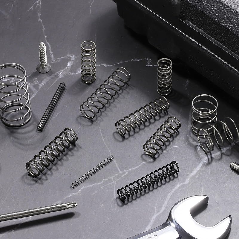 uxcell Compression Springs, 1mm Wire Diameter, 14mm Outer Diameter, 50mm Free Length, Small Compression Springs, Coil Springs, Carbon Steel, DIY Model
